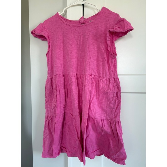 Cat & Jack Girls Dress XXL (18 Plus) Pink Tiered Sleeveless Casual Cute - Picture 2 of 4